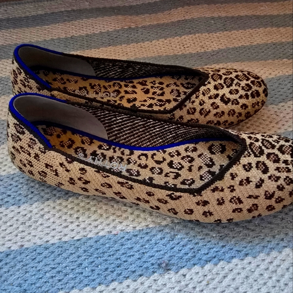 Rothy's the Flat in Cheetah/Leopard Print size 9.5